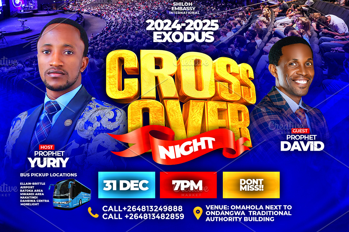 Crossover Church flyer template PSD, a Flyer Template by church flyer templates (Photo 3 of 3)