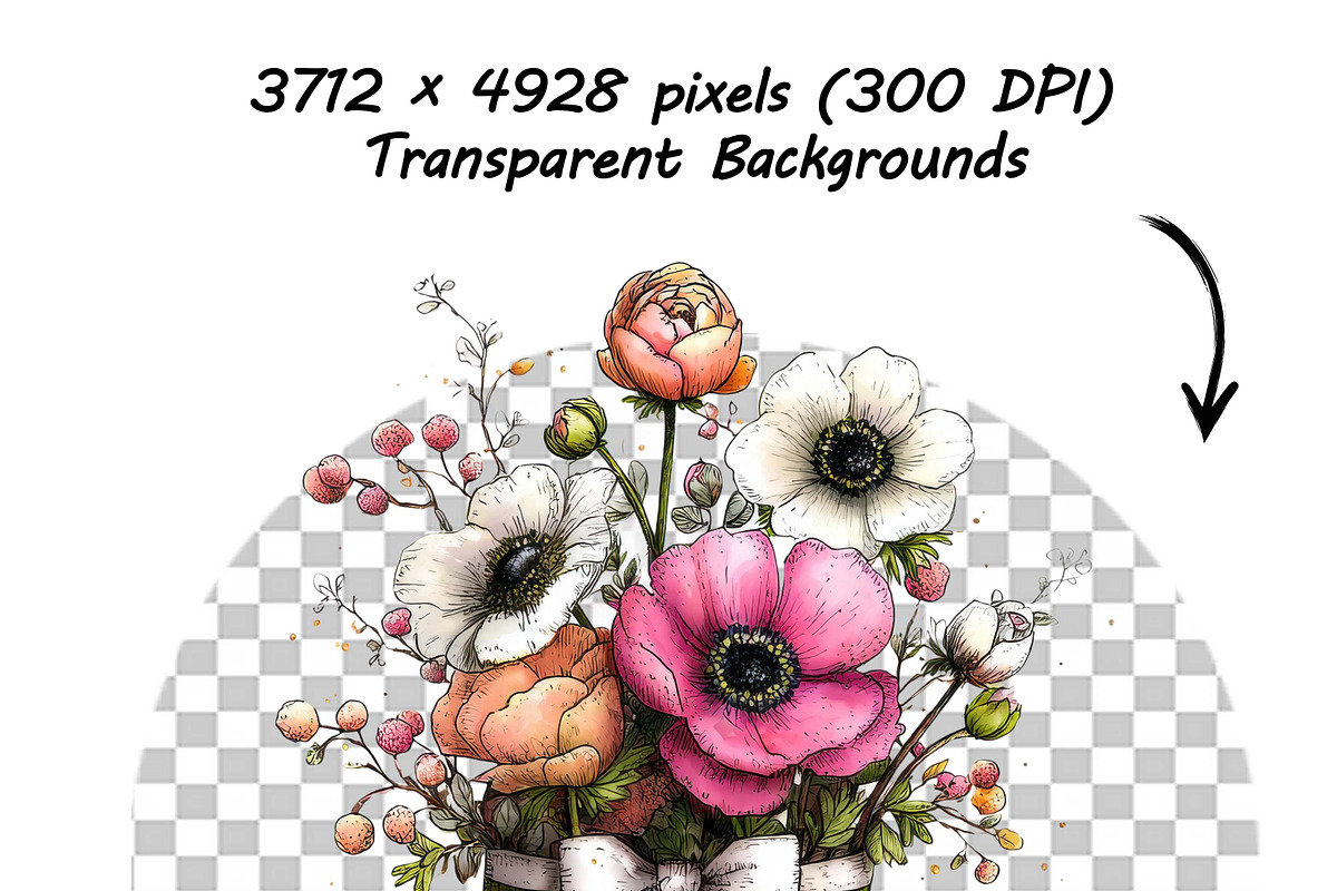 Whimsical Spring Flowers ClipartS, a Graphic by one-touch (Photo 18 of 18)