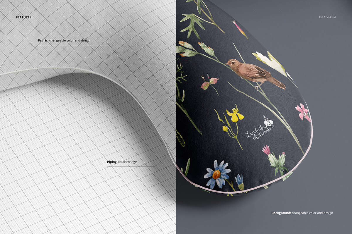 Pregnancy Pillow Mockup Set, a Product Mockup by creatsy5 (Photo 3 of 8)