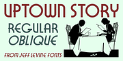Uptown Story JNL, a Font by Jeff Levine Fonts (Thumbnail 1 of 5)