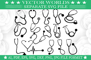 Stethoscope Svg, Doctor Svg