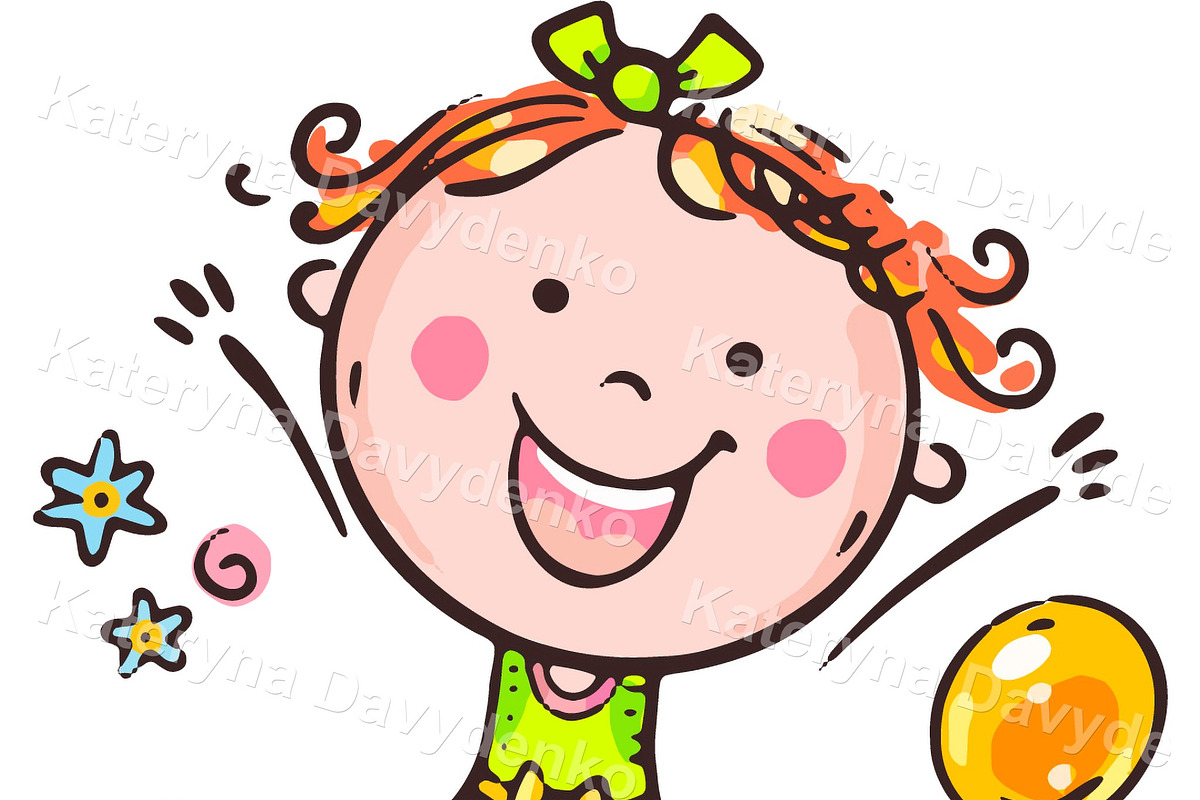 Kids emotions clipart feeling poster, an Education Illustration by Bubert Art (Photo 7 of 8)