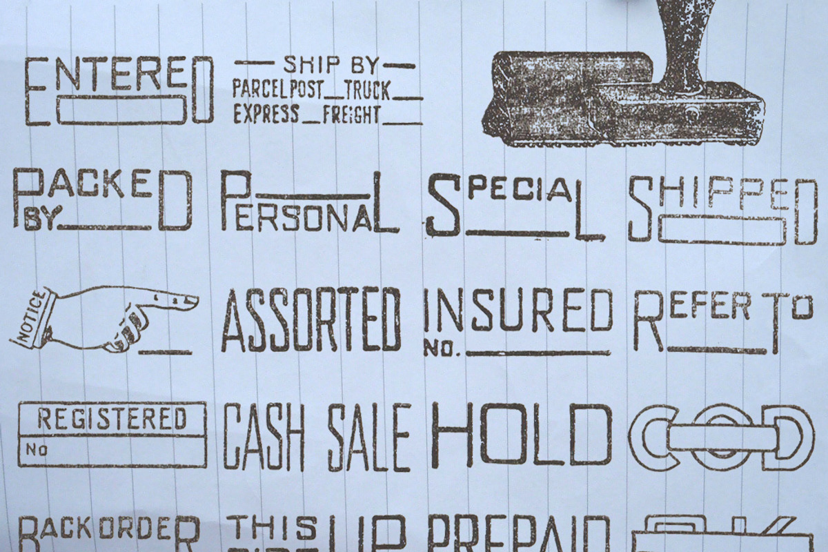 34 Vintage Rubber Stamps, an Object Graphic by Teevio (Photo 2 of 3)
