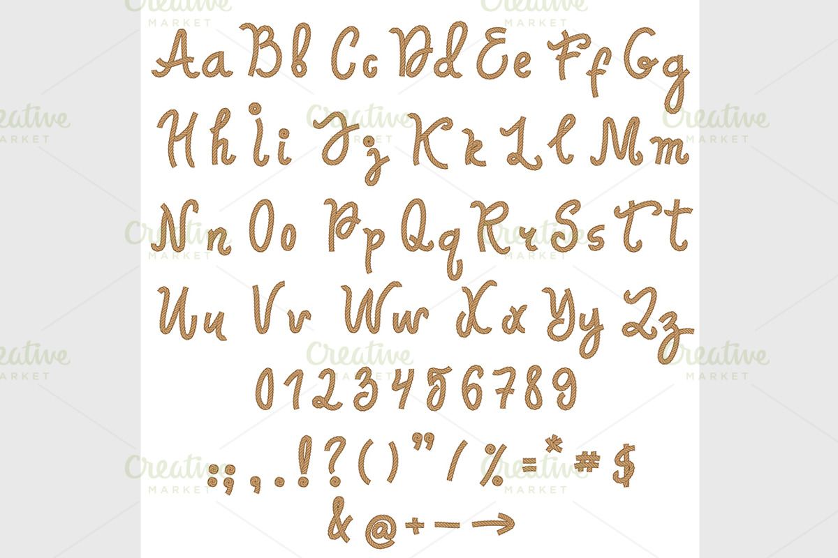 Vector alphabet. Hand drawn letters., a Font by IllustrationArtShop