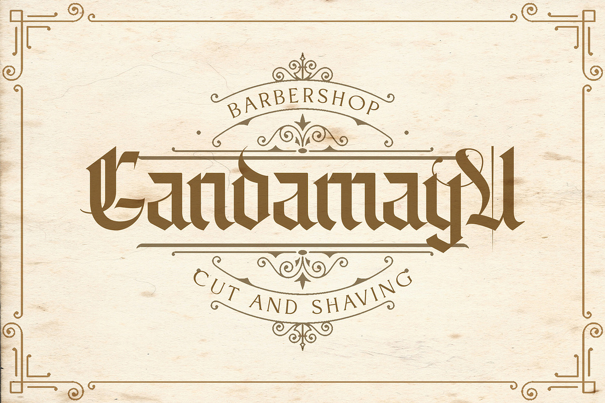 Livingstone - Blackletter Font preview 4