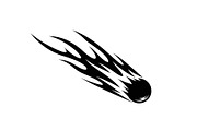 Fire Meteor Comet Silhouette Bundle, an Illustration by Designs_River (Thumbnail 27 of 51)