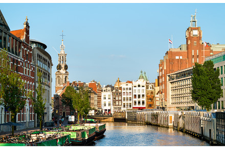 Typical architecture of Amsterdam in, an Architecture Photo by Leonid Andronov