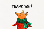 Cozy Fox set, an Animal Illustration by Ekaterina Goncharova (Thumbnail 8 of 8)