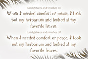 Herb - floral ligature font, a Serif Font by Innire (Thumbnail 8 of 10)