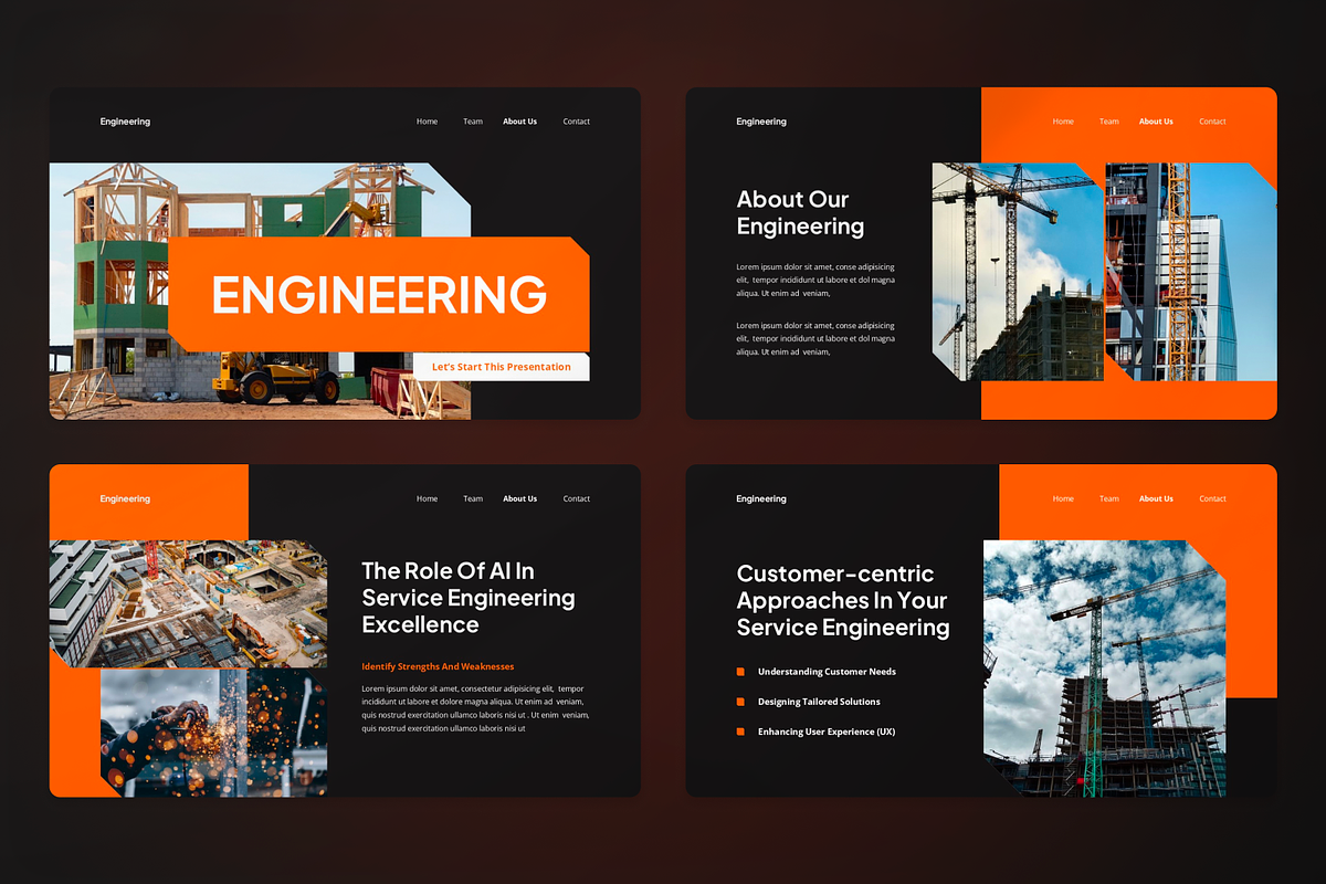 Engineering Presentation Powerpoint, a Presentation Template by SquidPixey