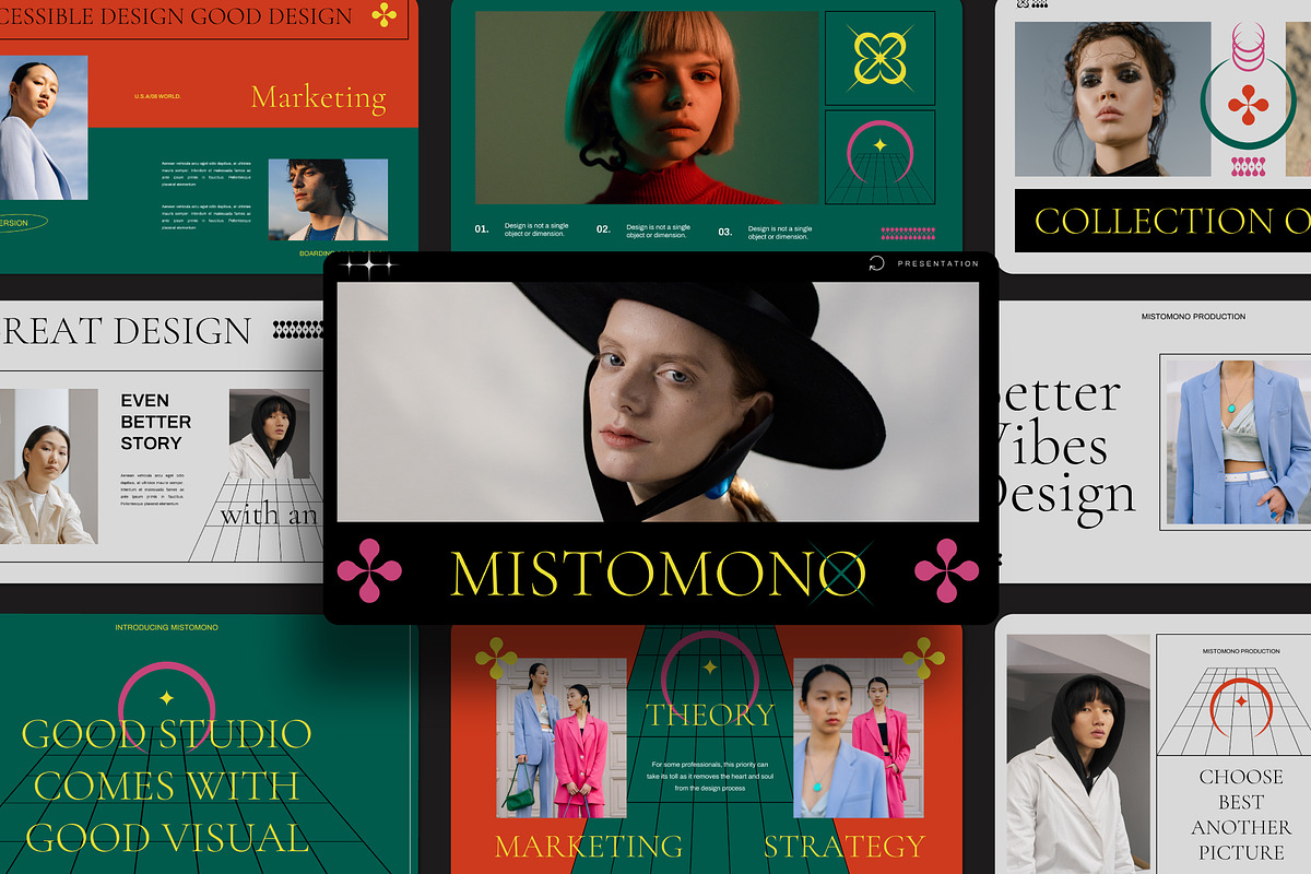 Mistomono Media Kit Google Slides, a Presentation Template by Dirtytemp Studio (Photo 1 of 11)