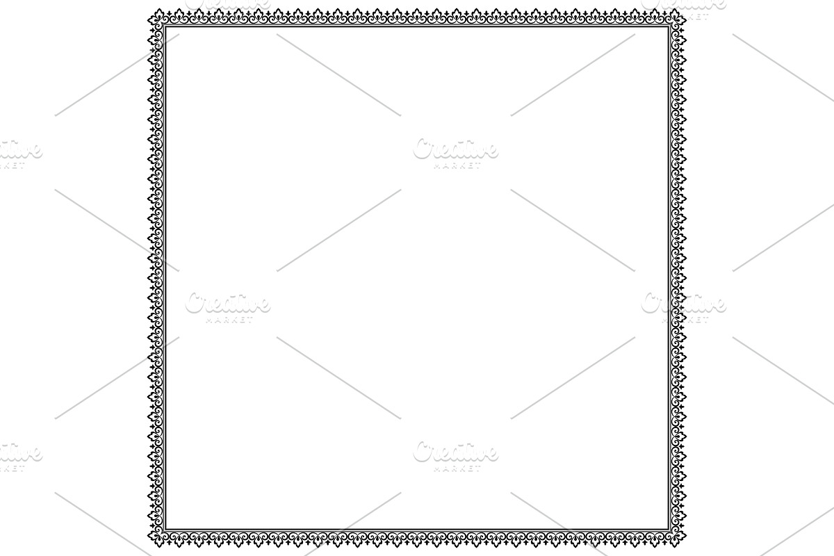 Decorative floral frame, a Decorative Illustration by RODINA (Photo 1 of 3)