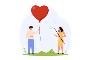 Toxic relationship concept with, a Person Illustration by Flashvector
