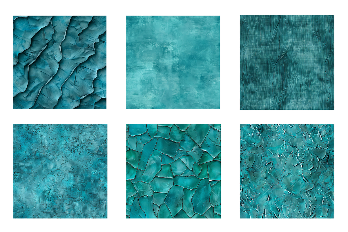 Teal Textures Seamless Digital Paper, a Pattern Graphic by Chromolume Studio (Photo 4 of 28)
