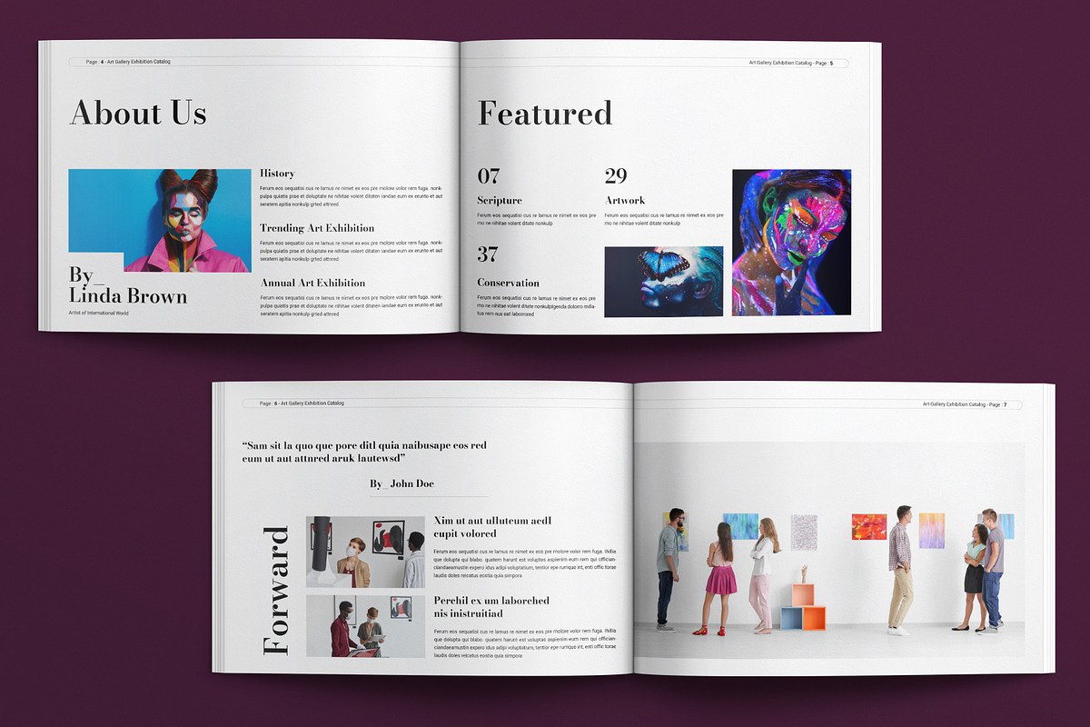 Art Gallery Exhibition Catalog preview 3