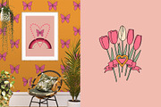 Vintage Valentine's Day. Retro 70s., an Object Graphic by Sofico (Thumbnail 2 of 16)