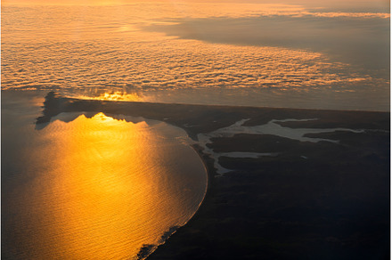 Aerial View of Point Reyes at Sunset, a Nature Photo by Leonid Andronov