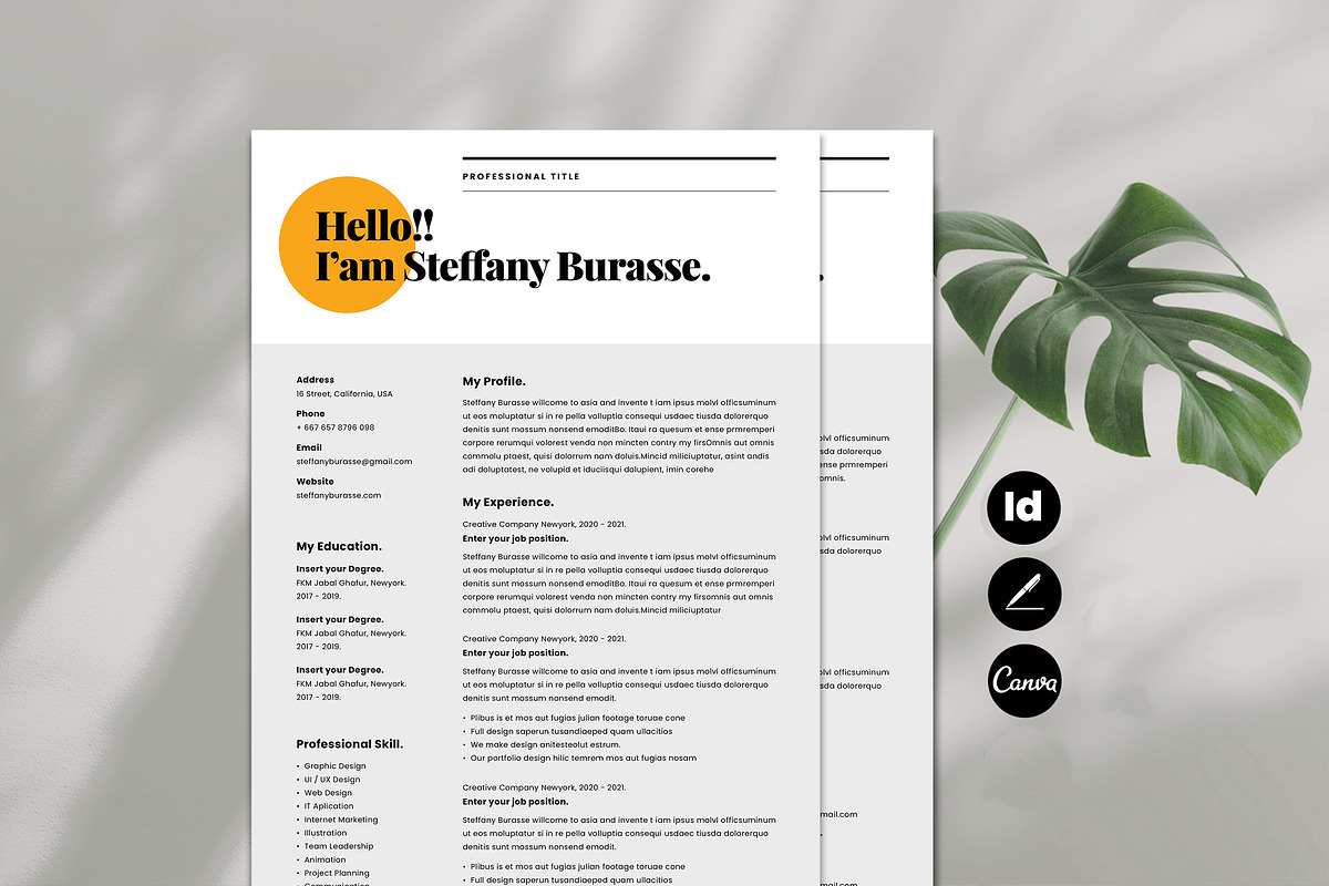 Resume Bundle, a Resume Template by Occy Design (Photo 16 of 28)