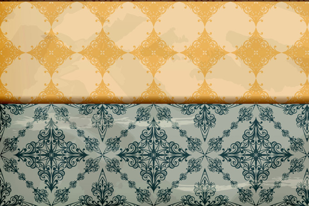 vector seamless floral borders on c preview 3