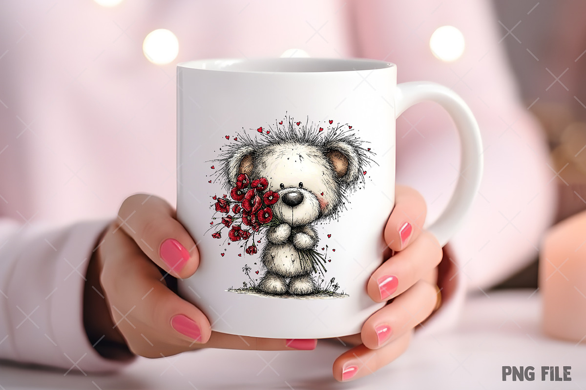 Watercolor Valentine Forest Animals, an Illustration by Craft Nest (Photo 6 of 7)