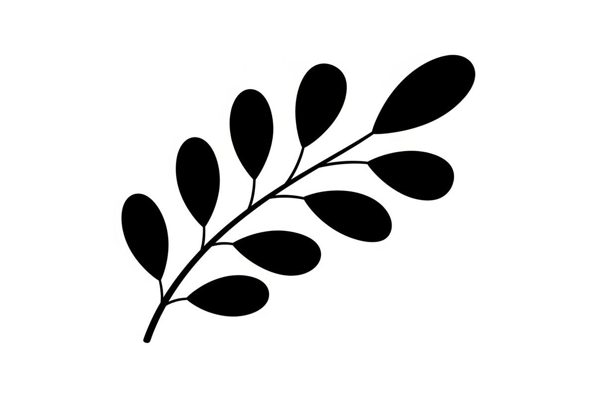 Botanical Leaf Silhouette Bundle, an Illustration by Creativeshirt (Photo 48 of 51)