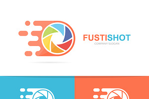 Fast Camera Shutter Logo Combination