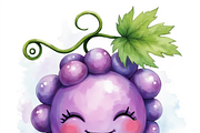 Cute Fruits Clipart Bundle, a Food Illustration by PLUM&FIGS (Thumbnail 7 of 10)