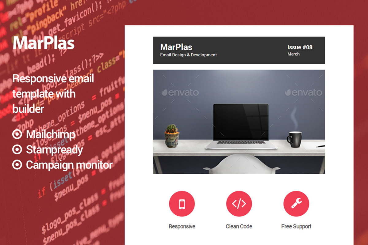 MarPlas - Responsive email template, a HTML Template by QuickArtisan (Photo 1 of 2)