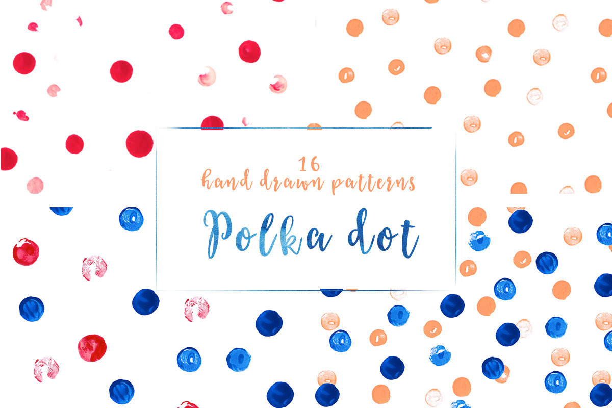 Polka dot. Hand drawn patterns, a Pattern Graphic by Abstract Vanilla (Photo 3 of 4)