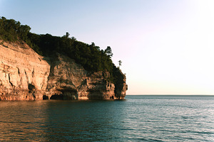 Pictured rocks featuring water, michigan, and lake superior