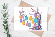 Whimsical Easter Pathway Clipart PNG, an Illustration by Canvas Craft (Thumbnail 7 of 7)