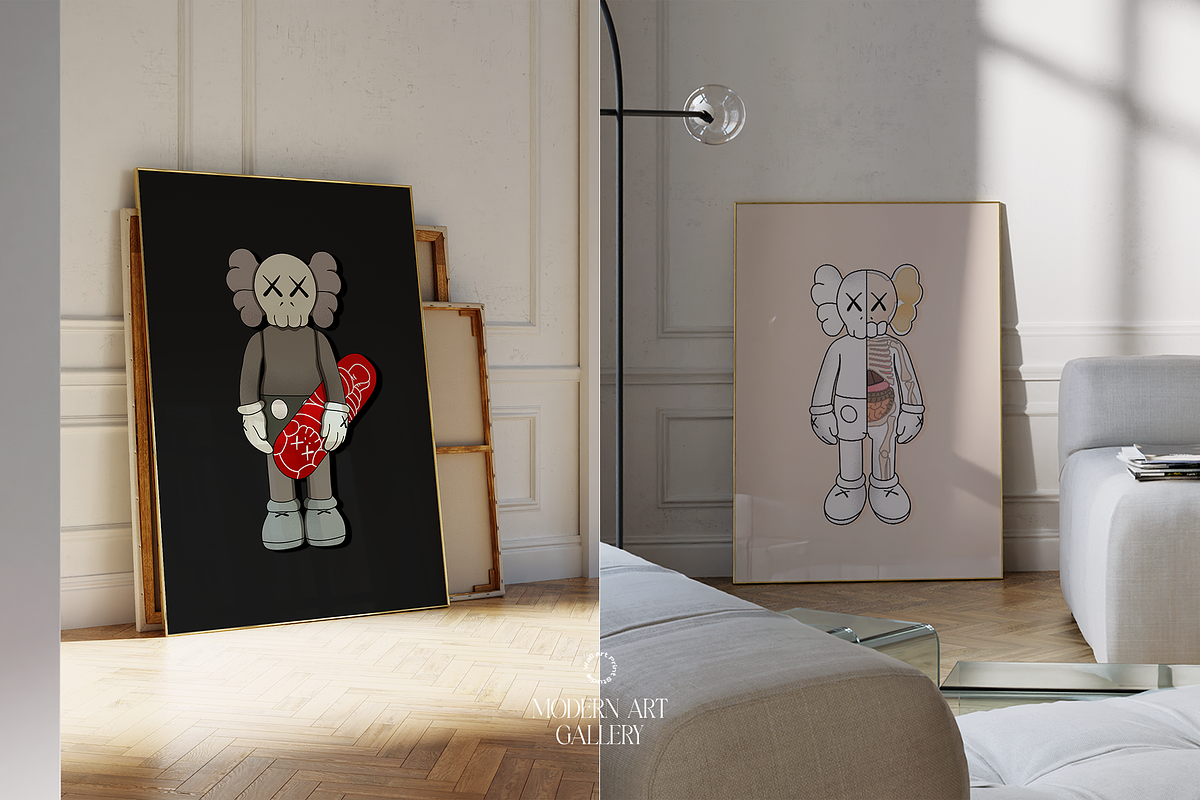 Modern Art Gallery 5, a Graphic by Wall Art Print Studio (Photo 9 of 18)