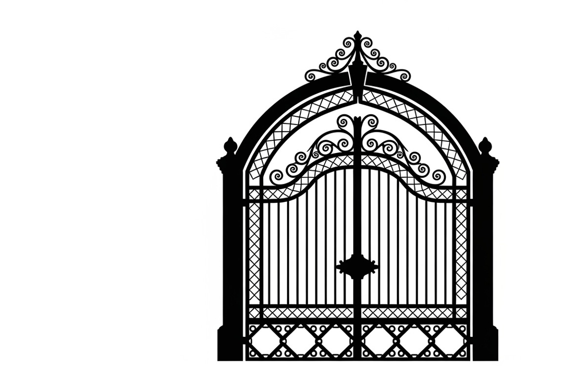 Ornate Iron Gate SVG Bundle, an Illustration by Designs_River (Photo 6 of 31)