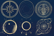 Magic Circles PS Brush & Clipart Set, a Brush Add-On by Paper Element (Thumbnail 4 of 10)
