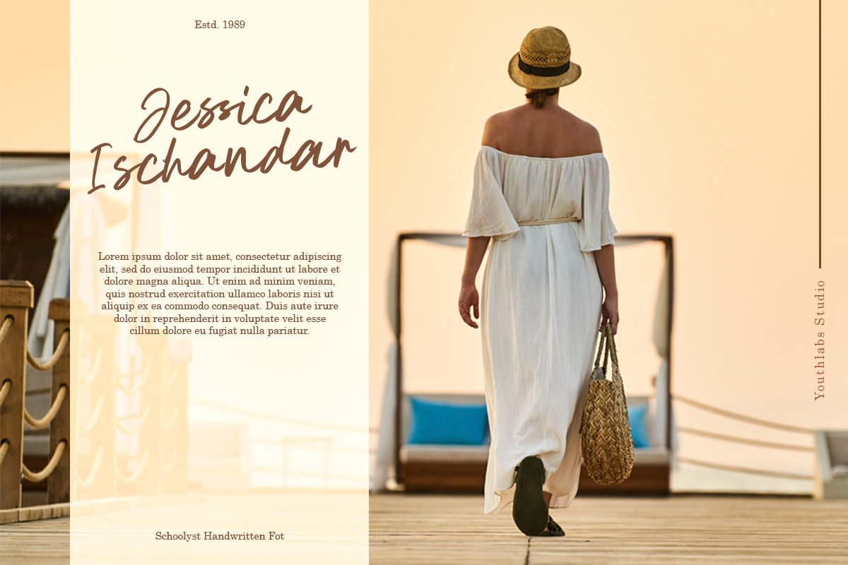 Schoolyst Handwritten Font preview 5
