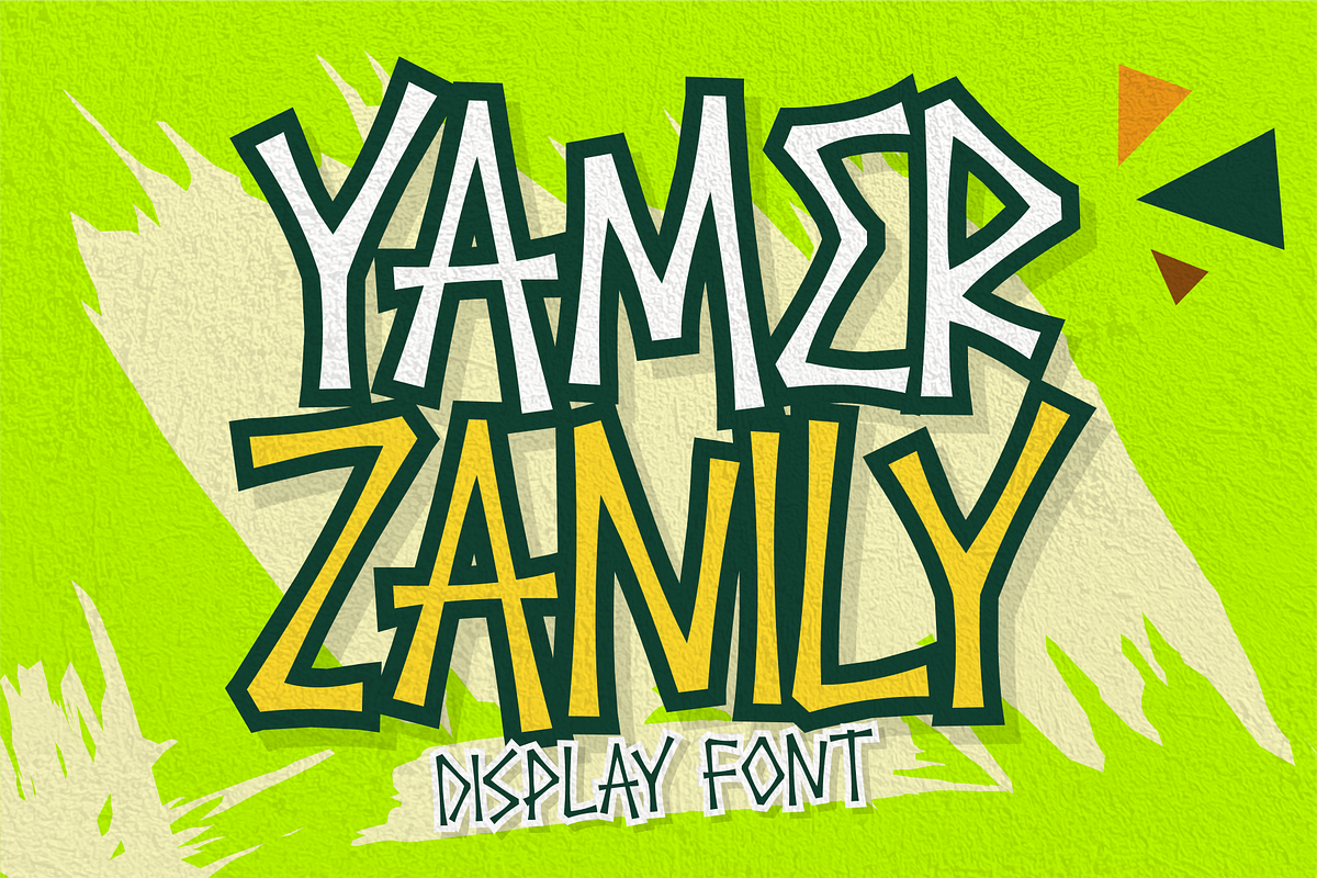Yamer Zanily Font, a Handwritten Font by Mabhal Studio (Photo 1 of 10)