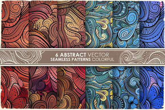 Waves Seamless Patterns preview 8