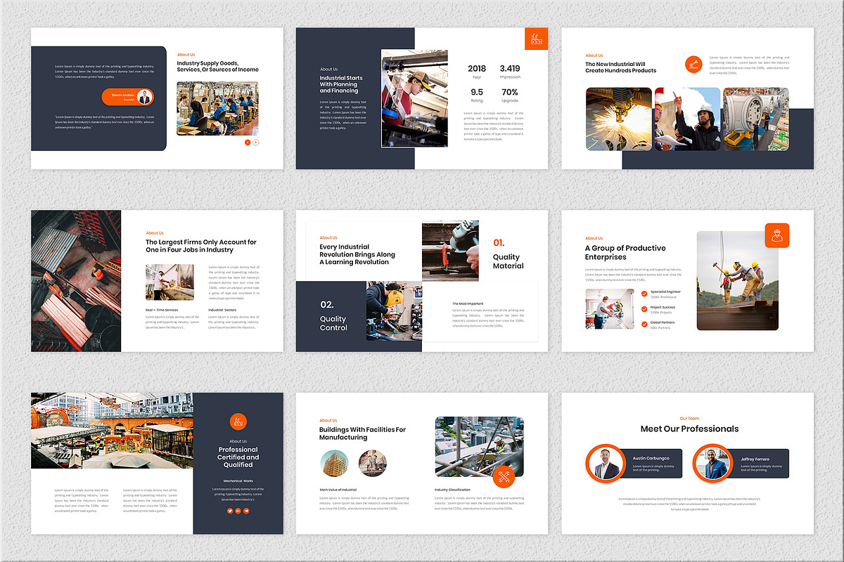 Vanguard – Industrial PPTX Template, a Presentation Template by Premast (Photo 2 of 5)