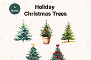 Christmas Watercolor Clipart Collect, a Graphic by IrenKlm (Thumbnail 6 of 11)