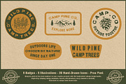Vintage Hand Drawn Outdoor Adventure, an Object Illustration by Southerntown (Thumbnail 5 of 7)