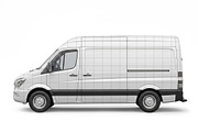 Cargo Van Vehicle Wrap Mockup, an Advertising Mockup by graphypix (Thumbnail 3 of 4)