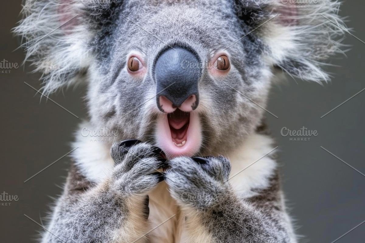 236 surprised animals, an Animal Photo by Handmadefont (Photo 72 of 241)
