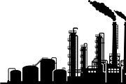 Industrial Factory Silhouette Bundle, an Illustration by Designs_River (Thumbnail 18 of 45)