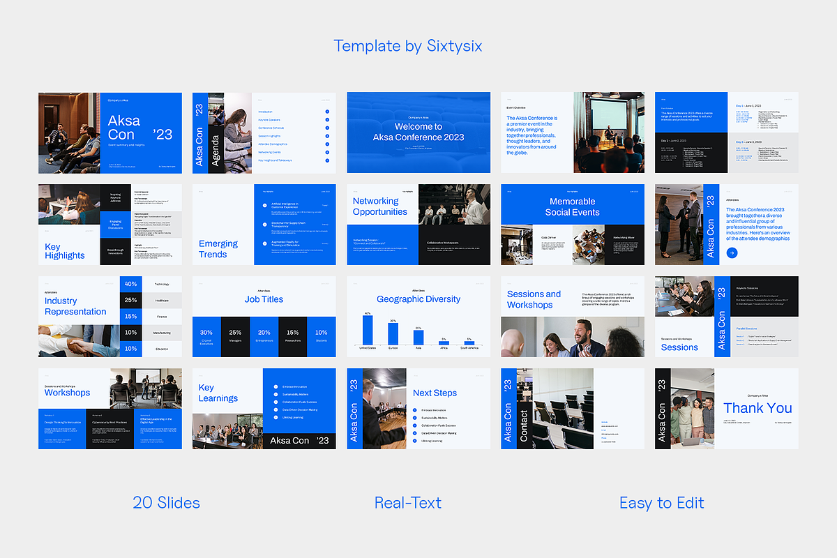 Aksa Event Report - Powerpoint, a Presentation Template by Sixtemp (Photo 4 of 5)