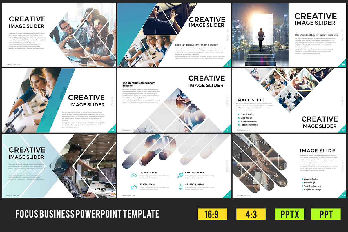 Focus Business PowerPoint Template, a Presentation Template by Slides-Store