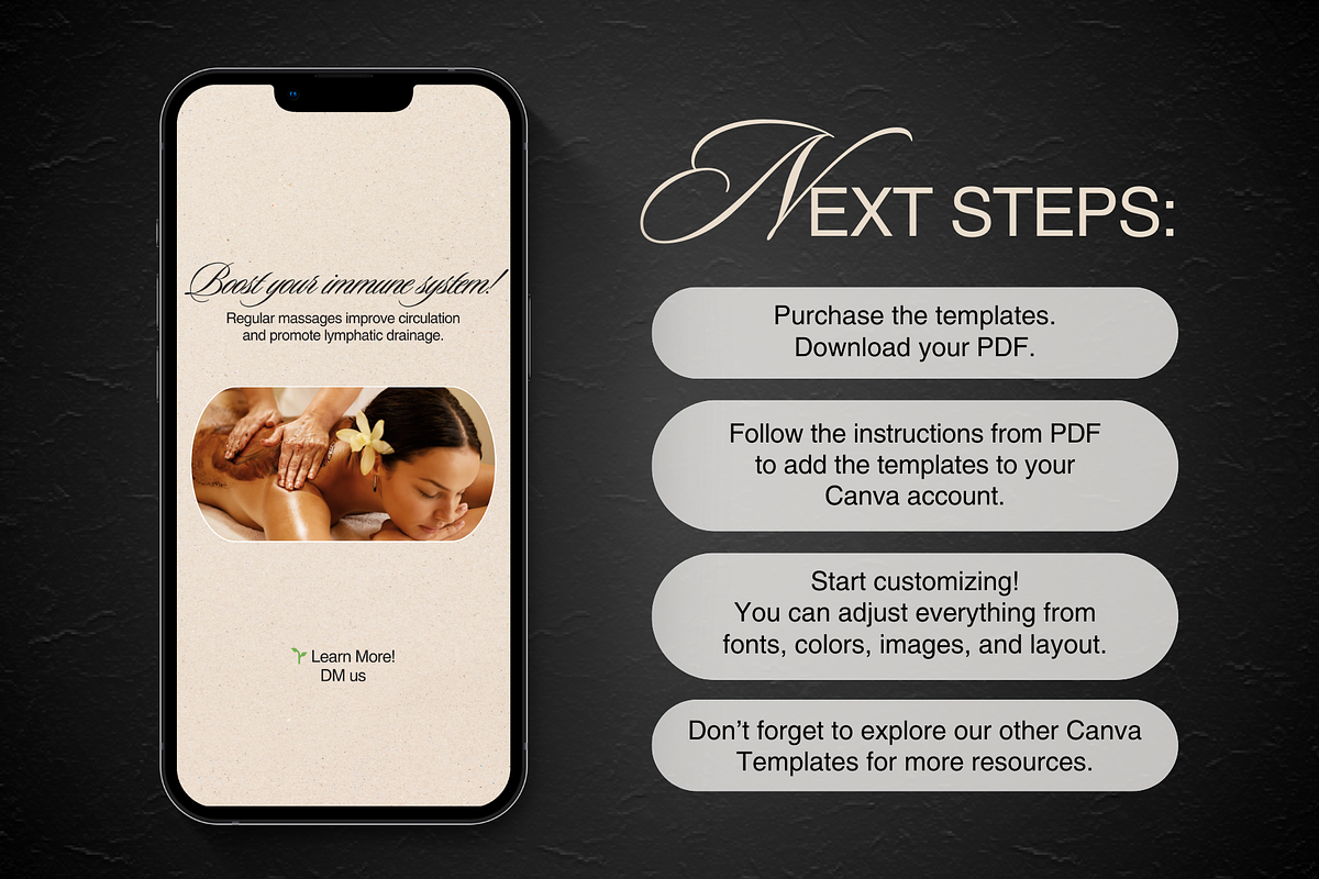 Massage Therapy Templates Instagram, a Social Media Template by DesignsbyMariaStudio (Photo 8 of 10)