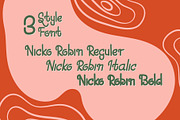 Nicko Robin a Stunning Display Font, a Sans Serif Font by Dawnside Graphic (Thumbnail 3 of 11)