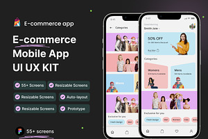 E-Commerce Shopping App UI Kit, an UI Kit Template by Muhammad_Ahmad