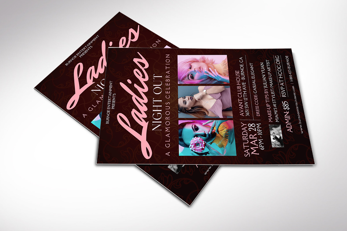 Ladies Night Flyer Canva Template, a Flyer Template by Godserv Designs (Photo 5 of 10)