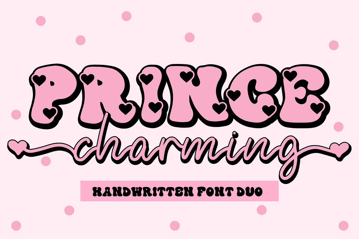 Prince Charming Retro Font Duo, a Handwritten Font by Freeling Design House (Photo 1 of 8)